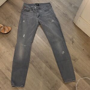 Hudson Jeans Women's Distressed Gray Skinny Jeans